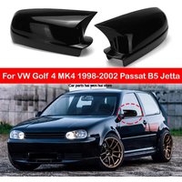 Dla VW Golf 4 MK4 1998-2002 Passat B5 Jetta Samochodowe lusterko wsteczne boczne Naklejka na skrzydło Nakładka na drzwi zewnętrzne Wykończenie Carbon Auto