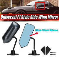 2pcs F1 Style Car Side Mirrors Wing Mirror Classic Retro Door Wing Rearview Mirror For Benz For BMW For AUDI For VW For Honda