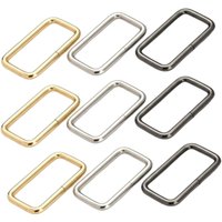 5-50 Pcs Metal High Quality Thickened Handbag Leather Bag Strap Belt Webbing Dog Collar Chain Rectangle Square O D Ring Buckle