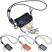 Gifts Soft Leather Small Wallet Portable Bus Card Key Bag Business Card Large capacity Coin Purse Ultra-thin Small Card Holder