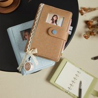 A7 Cartoon Bear Notebook Passport Cover Bag Large Capacity Document Organizer Portable Travel Wallet Card Pouch Journal Notebook