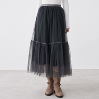 K2694W High quality luxury women's clothing mid-length A-line tutu skirts
