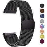22mm 20mm Milanese Loop Strap For Samsung Galaxy Watch 7 6 5 4 44mm 40mm Classic Active 2 Bracelet Huawei Gt Magnetic Watch Band
