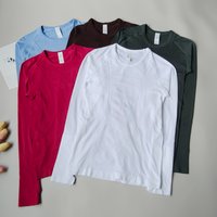 Sports Tops for Women Slim Fit Round Neck Quick-drying Yoga Clothes Professional Running Training Fitness Clothes Long Sleeves
