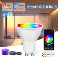Tuya GU10 LED Bulb RGB CW WW 220V 110V 9W Wifi Smart Dimmable Lamp Smart Life APP Remote Control Works With Alexa Google Home