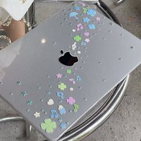 Four-leaf Clover Notes Shining Laptop Case For Macbook Air 13.6 M4 NEO 15 M3 Hard Cover For Mac Book Pro 13 M1 M2 14 M4 M5 16