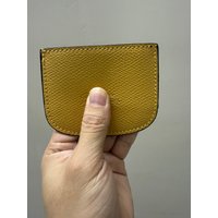 Simple and thin small card bag with multifunctional men's and women's exquisite cowhide leather card bag