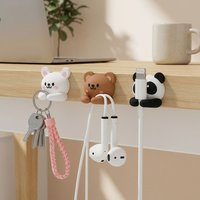 Cable Organizer Multifunctional Wire Winder Nail Free Adhesive Cable Holder, Mouse Earphone Data Cord Management Clip Home Deskt