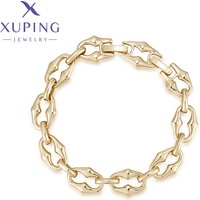 Xuping Jewelry New Arrival Simple No Stone 19cm Charm Fashion Style Bracelet for Women Girl with Light Gold Color X001126505