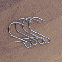 20Pcs Flat End Metal S Hooks Safe Non-Slip Hanging Hooks for Kitchen Closet Garage Storage Racks Organization Metal S Type Hook