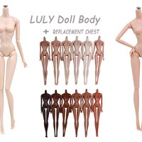 NEW LULY 1/6 Doll Body 12 Skin Tones High Quality Removable Doll Body For Barbi/IT Doll Head