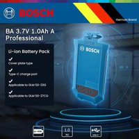 Bosch 3.7V Lithium Battery Pack Type C Port 5V/0.5A 1.0Ah for Bosch Laser Rangefinder GLM50-23G GLM50-27CG