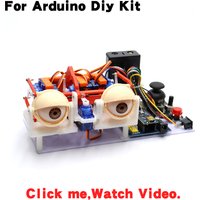 Animatronic Eyes DIY kit for Arduino Bionic robot SG90 servo Joystick control STEM educational toys Maker Open Source Project