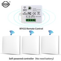LVGEMSS Smart Wireless Switch RF433 Self-Powered Push Button Wall Panels Remote Controller Light Switch Waterproof Wall Switch