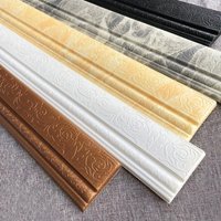 3D Self Adhesive Wall Sticker Waterproof Edge Banding Strip Corner Line Waist Line Home Wall Decoration Trim Tape