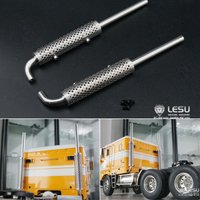 1/14th LESU Metal Chimney Exhaust Pipe for RC TAMIYA King Hauler Grand Hauler Globe Liner Tractor Truck RC Car Model Accessories