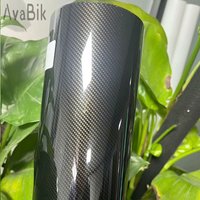 8D Gloss Black Gold Carbon Fiber Vinyl Wrap Film Car Wrap Foil Computer Skin Car Body Sticker Cover Motorcycle With Air Release