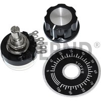 Carbon Film Potentiometer RV24YN20S 1Set(3PCS) Single Rotary Taper With A03 Knob With Dial 1K 2K 5K 10K 20K 50K 100K 1M Ohm