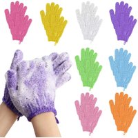 1/2/3pairs Exfoliating Bath Gloves Double Sided Bath Gloves For Beauty Spa Massage Skin Shower Scrubber Bathing Accessories