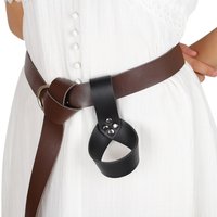 Medieval Sword Holder Sheath Scabbard For Adult Men Larp Knight Weapon Cosplay Props Gear Rapier Ring Belt Holster Frog Costume