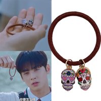 Korea TV Drama True Beauty MUN KA YOUNG Cha EunWoo Cosplay Headwear Skull Hair Rope Hair Tie Women Jewelry Hair Accessory Prop