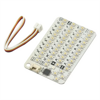 ABAN CardKB V1.1 Mini 50-Key QWERTY Keyboard Unit with ATMega8A MCU, I2C, RGB LED, Programmable for UIFlow (MEGA8A)
