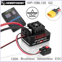 HOBBYWING QuicRun WP 10BL120 G2 120A Sensorless Brushless ESC Waterproof for 1/10 RC Short Course Truck Monster 3652 3660 Motor