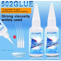 LOOLIFL Super glue, high-strength 502 quick drying cyanoacrylate adhesive, suitable for metals, plastics, ceramics, leather PVC