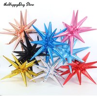 5/2/1Pcs Siamese Explosion Star Balloon Starburst Balloons Cone Foil Balloons New Year Christmas Wedding Birthday Party Decor