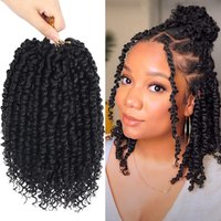 Passion Twist Synthetic Hair Passion Twist Crochet Hair for Black Women Pre Looped Crochet Twist Hair With Curly Ends