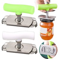 Multi-Function Bottle Cap Opener Stainless Steel Adjustable Lids Off Jar Opener Labor-Saving Screw Can Opener Kitchen Gadget