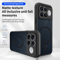 For Xiaomi Poco F8 Ultra Case for Magsafe Shockproof Silicone Bumper Clear Airbag Back Cover Hard Matte Case for Poco F8 Ultra
