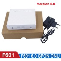 100% Original New F601 1GE port Version 6.0 GPON Terminal ONT Optical Terminal 1GE Port Novo