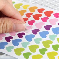 1Pcs/6sheet Small Fresh FUNNY Color Love Five pointed Star Paper Decorative Sticker Thank You Stickers Kawaii Art Supplies