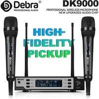 Debra DK9000 UHF Wireless Microphone System Multi-Channel Automatic Frequency Microphone For Conference Rooms Bars KTV