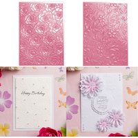 Flowers Platecover Background Hot Foil for DIY Making Card Scrapbook Embossed Paper Album Craft Supplies Template Decoration