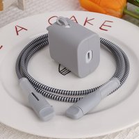 For iPhone 20W Charger Head Protector USB Data Cable Line Protection 18w Charging Plug Cable Protector Silicone Case