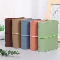 A7 notebook with 5 holes, loose leaf notebook, m5 simple, artistic, high aesthetic, ins style, soft leather notebook, portable