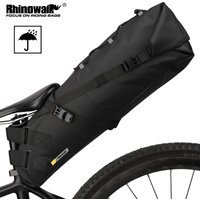Rhinowalk Waterproof Bike Saddle Bag Large Capacity Bicycle Saddle Pannier Bag Cycling Foldable Tail Rear Bag MTB Road Bike