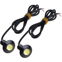 2Pcs 12V DRL Backup Daytime Running LED Light Spotlighting Eye Car Lamp Urtra Thin 23mm Light