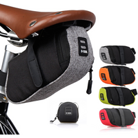 B-SOUL Nylon Bicycle Bag Bike Storage Saddle Bag Mountain Bike Cycling Seat Tail Rear Pouch Bag Saddle Outdoor Cycling Accessory