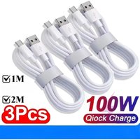 6A 100W Type C Fast Charging Cable Phone Charger USB C Data Cord For Huawei Mate 40 50 For Honor For Xiaomi For Samsung