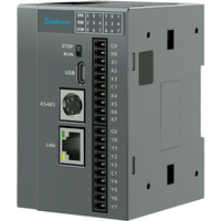 Samkoon PLC Controller DC24V 8 Inputs 8 Transistor Outputs Ethernet & RS485 Industrial Automation PLC