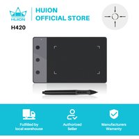 New HUION H420 Graphics Tablets 4" x 2.23" Professional Signature Digital Pen Tablets USB Art Drawing Tablets Black Online Teach
