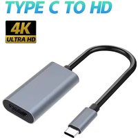 4K 30Hz USB Type C to HDTV Adapter USB 3.1 HUB HDTV Converter Cable For iPhone TV Converter For PC MacBook iPad Samsung Laptops