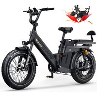 AliExpress NONE TESWAY X5 PRO E-Bicycle 2000W Motor 52V 60AH Battery 20-Fat Tire E-Mountain Bike 320KM Range City E-bike 60km/h Max Speed