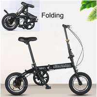 AliExpress NONE 12-inch Mini Installation-free Folding Bicycle For Women Ultra-light And Portable For Adults And Men To Ride A Single Bicycle