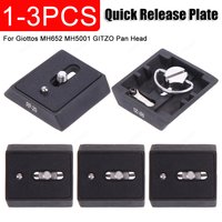 MH642 Quick Release Plate for Giottos MH652 MH5001 GITZO Pan Head MH 5001 3-way Head 1/4" Screw