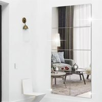 Self-adhesive 3D Mirror Wall Sticker DIY Square Decal Mirror Decor Stickers 8PCS Art Wall Decoration Home Decor