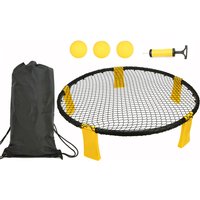Mini Beach Volleyball Spike Game Balls Set Outdoor Team Sports Lawn Fitness Equipment Net With 3 Balls For Outdoor Sports
